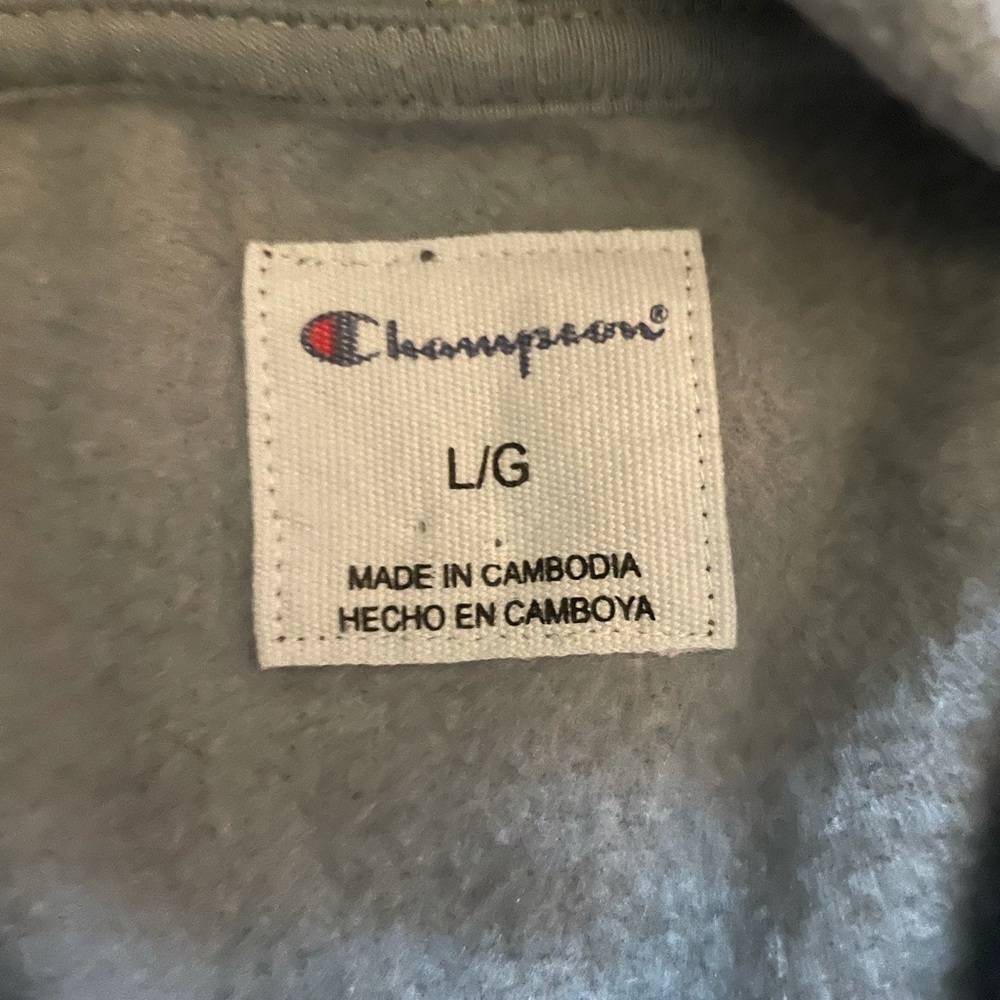NAVY Blue Tie-Dye Champion Hoodie - Picture 3 of 3